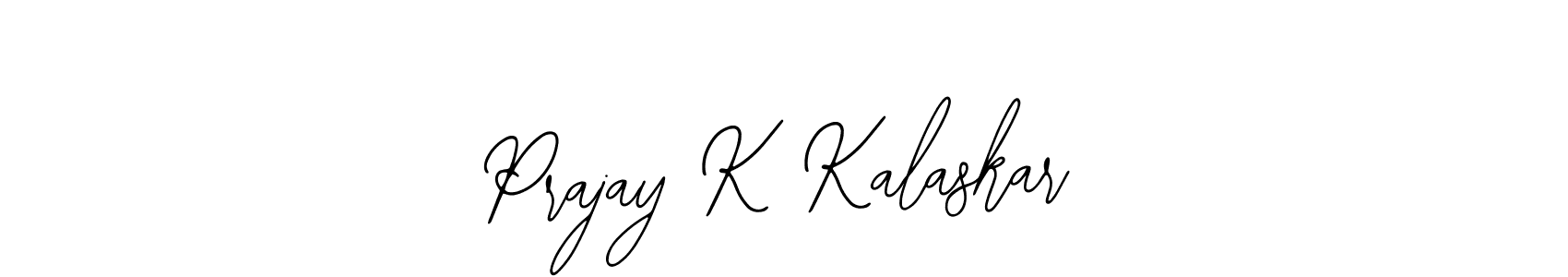 Bearetta-2O07w is a professional signature style that is perfect for those who want to add a touch of class to their signature. It is also a great choice for those who want to make their signature more unique. Get Prajay K Kalaskar name to fancy signature for free. Prajay K Kalaskar signature style 12 images and pictures png
