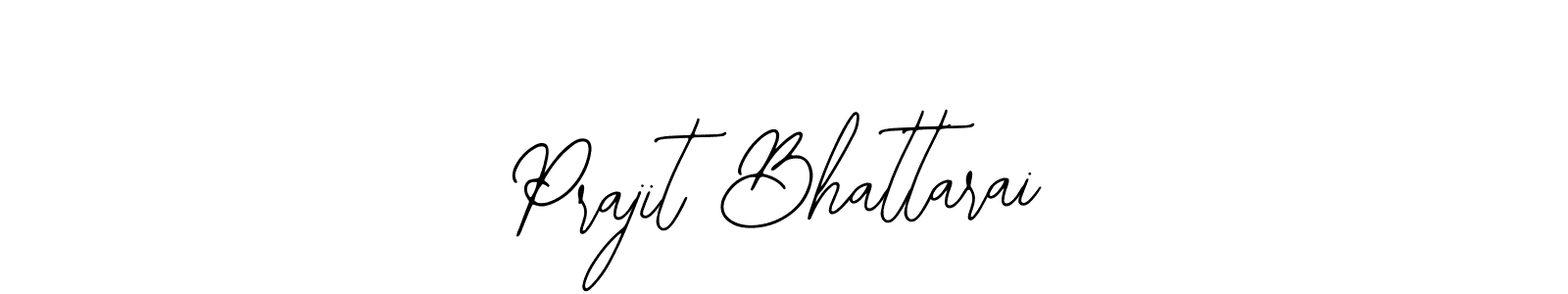 How to make Prajit Bhattarai name signature. Use Bearetta-2O07w style for creating short signs online. This is the latest handwritten sign. Prajit Bhattarai signature style 12 images and pictures png