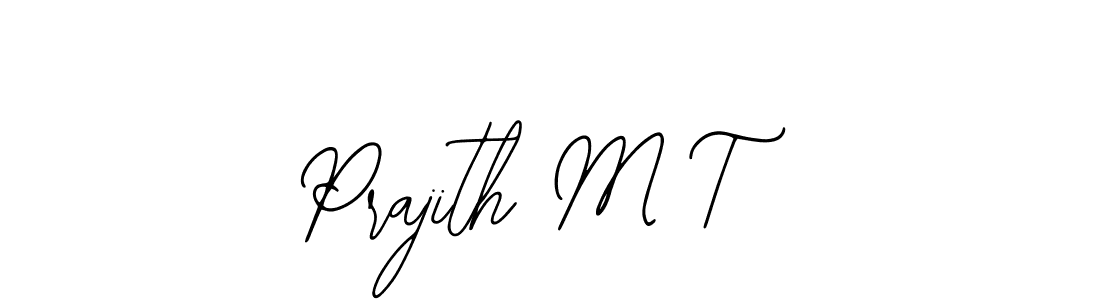 if you are searching for the best signature style for your name Prajith M T. so please give up your signature search. here we have designed multiple signature styles  using Bearetta-2O07w. Prajith M T signature style 12 images and pictures png