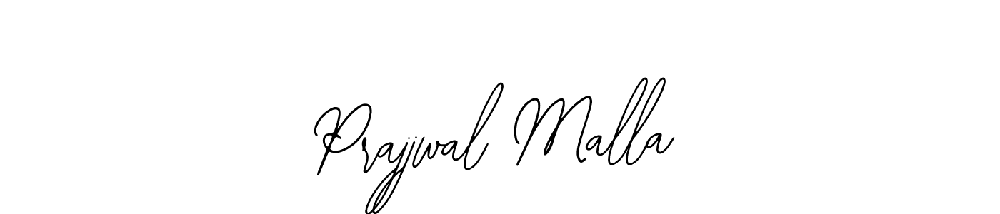 How to make Prajjwal Malla name signature. Use Bearetta-2O07w style for creating short signs online. This is the latest handwritten sign. Prajjwal Malla signature style 12 images and pictures png