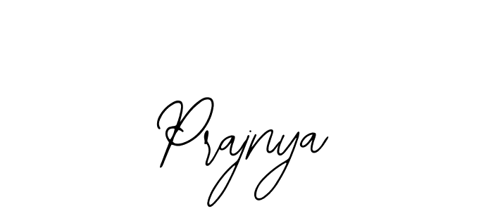 How to make Prajnya name signature. Use Bearetta-2O07w style for creating short signs online. This is the latest handwritten sign. Prajnya signature style 12 images and pictures png