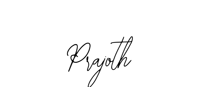 Design your own signature with our free online signature maker. With this signature software, you can create a handwritten (Bearetta-2O07w) signature for name Prajoth. Prajoth signature style 12 images and pictures png