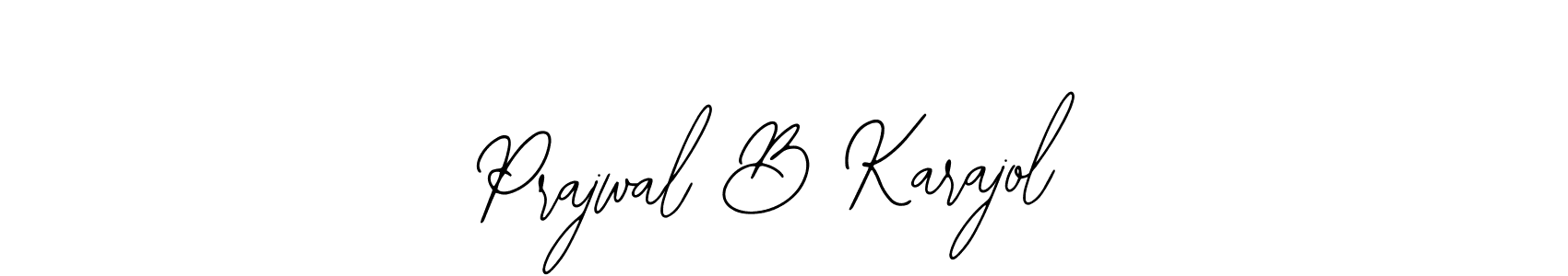 Create a beautiful signature design for name Prajwal B Karajol. With this signature (Bearetta-2O07w) fonts, you can make a handwritten signature for free. Prajwal B Karajol signature style 12 images and pictures png