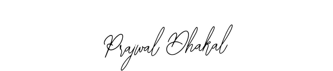 How to make Prajwal Dhakal name signature. Use Bearetta-2O07w style for creating short signs online. This is the latest handwritten sign. Prajwal Dhakal signature style 12 images and pictures png