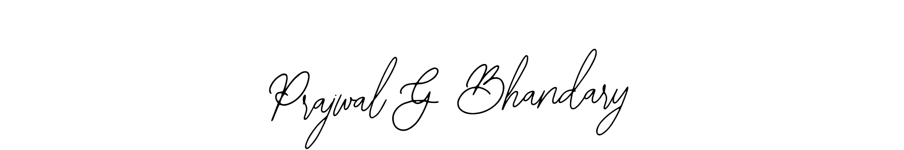 Design your own signature with our free online signature maker. With this signature software, you can create a handwritten (Bearetta-2O07w) signature for name Prajwal G Bhandary. Prajwal G Bhandary signature style 12 images and pictures png