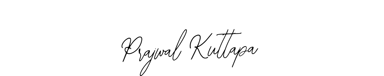 Use a signature maker to create a handwritten signature online. With this signature software, you can design (Bearetta-2O07w) your own signature for name Prajwal Kuttapa. Prajwal Kuttapa signature style 12 images and pictures png