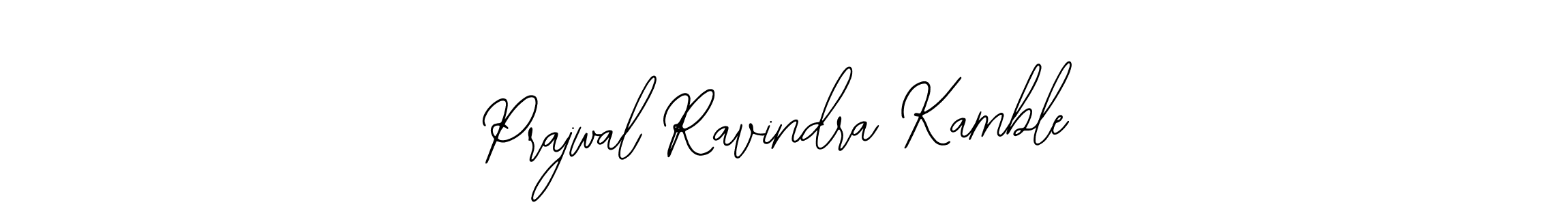 How to make Prajwal Ravindra Kamble name signature. Use Bearetta-2O07w style for creating short signs online. This is the latest handwritten sign. Prajwal Ravindra Kamble signature style 12 images and pictures png