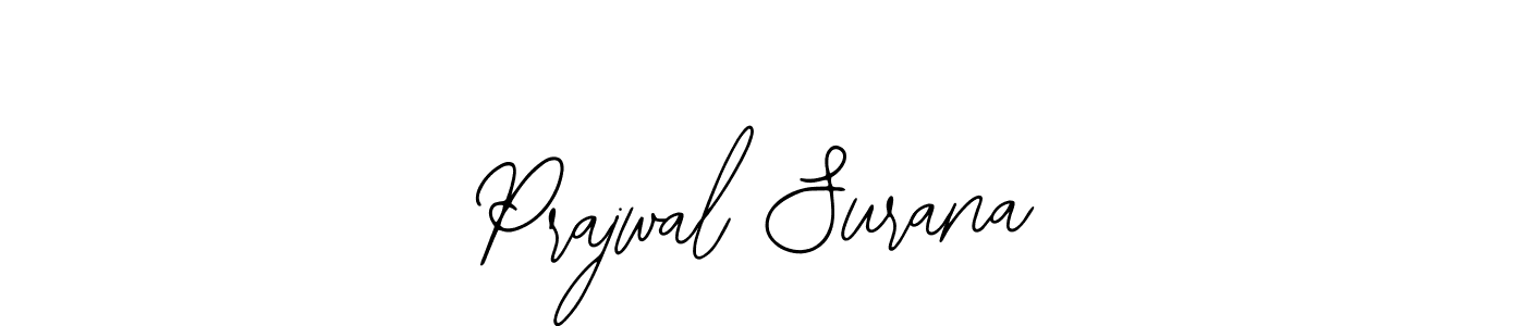 Also we have Prajwal Surana name is the best signature style. Create professional handwritten signature collection using Bearetta-2O07w autograph style. Prajwal Surana signature style 12 images and pictures png