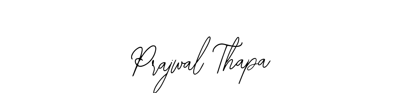 Use a signature maker to create a handwritten signature online. With this signature software, you can design (Bearetta-2O07w) your own signature for name Prajwal Thapa. Prajwal Thapa signature style 12 images and pictures png