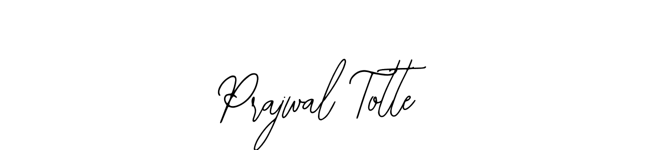 How to make Prajwal Totte name signature. Use Bearetta-2O07w style for creating short signs online. This is the latest handwritten sign. Prajwal Totte signature style 12 images and pictures png