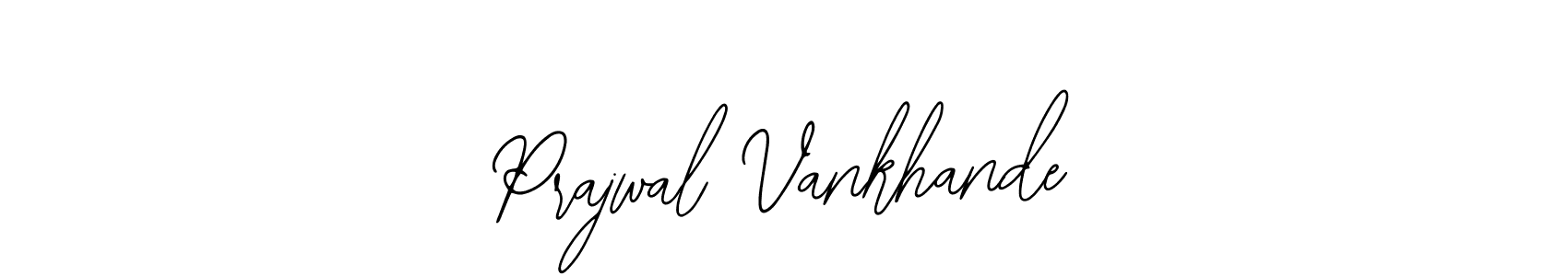 How to make Prajwal Vankhande name signature. Use Bearetta-2O07w style for creating short signs online. This is the latest handwritten sign. Prajwal Vankhande signature style 12 images and pictures png