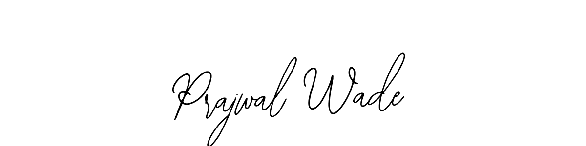 if you are searching for the best signature style for your name Prajwal Wade. so please give up your signature search. here we have designed multiple signature styles  using Bearetta-2O07w. Prajwal Wade signature style 12 images and pictures png