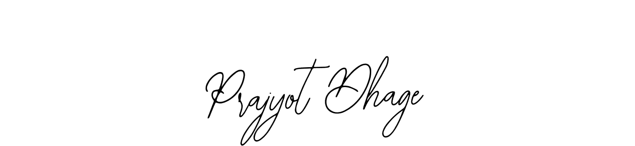 Make a beautiful signature design for name Prajyot Dhage. With this signature (Bearetta-2O07w) style, you can create a handwritten signature for free. Prajyot Dhage signature style 12 images and pictures png