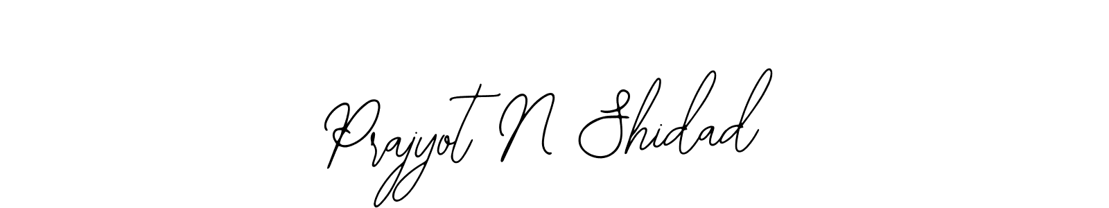 Prajyot N Shidad stylish signature style. Best Handwritten Sign (Bearetta-2O07w) for my name. Handwritten Signature Collection Ideas for my name Prajyot N Shidad. Prajyot N Shidad signature style 12 images and pictures png