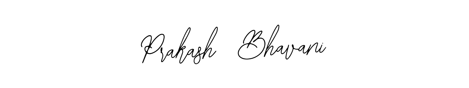 The best way (Bearetta-2O07w) to make a short signature is to pick only two or three words in your name. The name Prakash  Bhavani include a total of six letters. For converting this name. Prakash  Bhavani signature style 12 images and pictures png