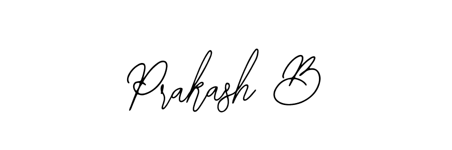 Create a beautiful signature design for name Prakash B. With this signature (Bearetta-2O07w) fonts, you can make a handwritten signature for free. Prakash B signature style 12 images and pictures png