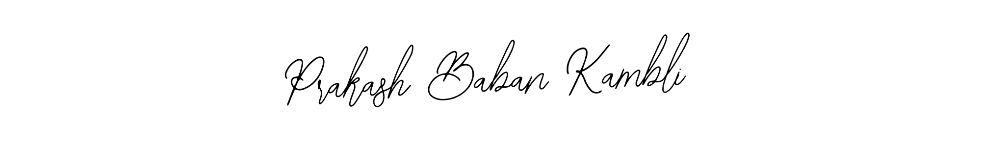 It looks lik you need a new signature style for name Prakash Baban Kambli. Design unique handwritten (Bearetta-2O07w) signature with our free signature maker in just a few clicks. Prakash Baban Kambli signature style 12 images and pictures png