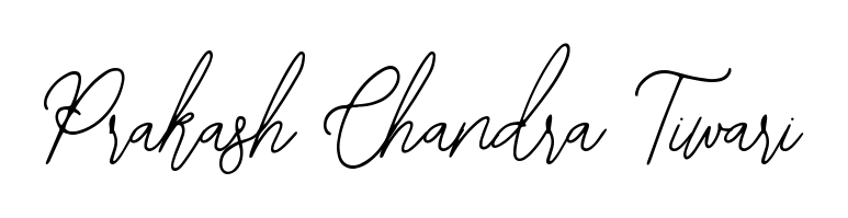 Create your official email sign-off with Prakash Chandra Tiwari name in Bearetta-2O07w style. Crisp, clean, and perfectly legible across all screens. Prakash Chandra Tiwari signature style 12 images and pictures png