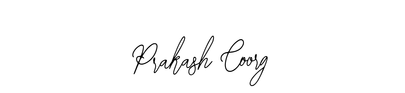 Design your own signature with our free online signature maker. With this signature software, you can create a handwritten (Bearetta-2O07w) signature for name Prakash Coorg. Prakash Coorg signature style 12 images and pictures png