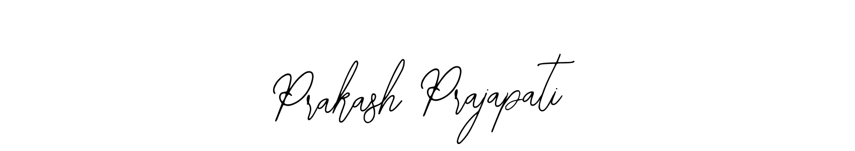 You should practise on your own different ways (Bearetta-2O07w) to write your name (Prakash Prajapati) in signature. don't let someone else do it for you. Prakash Prajapati signature style 12 images and pictures png