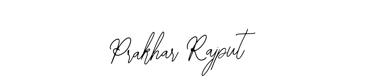 How to make Prakhar Rajput name signature. Use Bearetta-2O07w style for creating short signs online. This is the latest handwritten sign. Prakhar Rajput signature style 12 images and pictures png