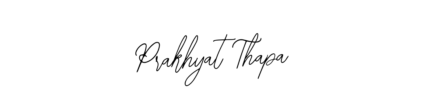It looks lik you need a new signature style for name Prakhyat Thapa. Design unique handwritten (Bearetta-2O07w) signature with our free signature maker in just a few clicks. Prakhyat Thapa signature style 12 images and pictures png