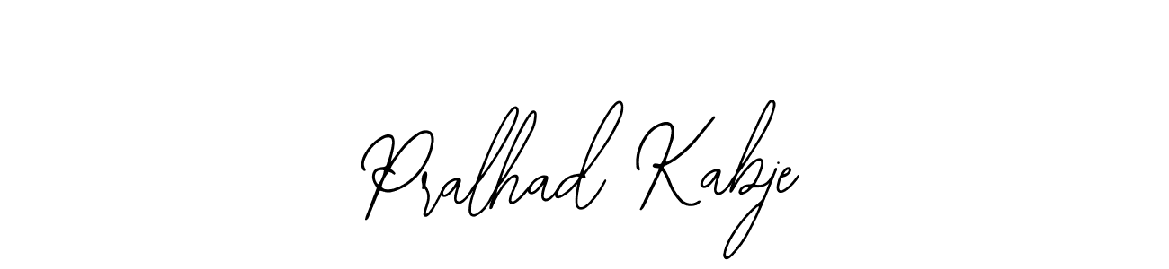 Bearetta-2O07w is a professional signature style that is perfect for those who want to add a touch of class to their signature. It is also a great choice for those who want to make their signature more unique. Get Pralhad Kabje name to fancy signature for free. Pralhad Kabje signature style 12 images and pictures png