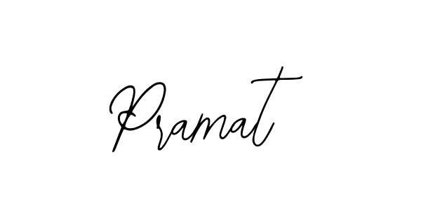 How to make Pramat name signature. Use Bearetta-2O07w style for creating short signs online. This is the latest handwritten sign. Pramat signature style 12 images and pictures png