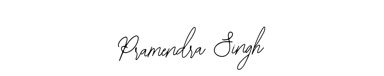 Bearetta-2O07w is a professional signature style that is perfect for those who want to add a touch of class to their signature. It is also a great choice for those who want to make their signature more unique. Get Pramendra Singh name to fancy signature for free. Pramendra Singh signature style 12 images and pictures png