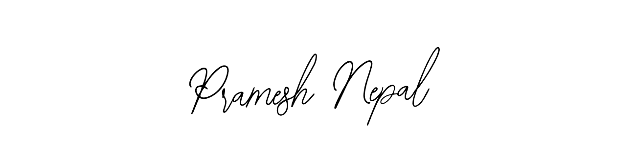 How to Draw Pramesh Nepal signature style? Bearetta-2O07w is a latest design signature styles for name Pramesh Nepal. Pramesh Nepal signature style 12 images and pictures png