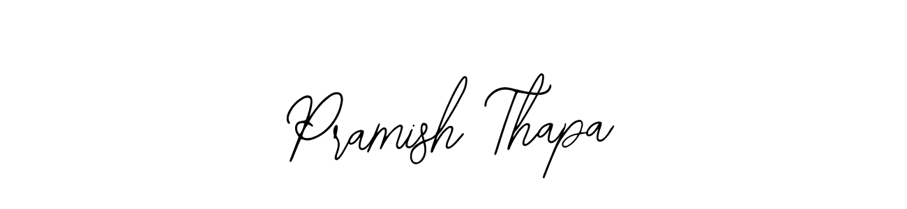 Also we have Pramish Thapa name is the best signature style. Create professional handwritten signature collection using Bearetta-2O07w autograph style. Pramish Thapa signature style 12 images and pictures png