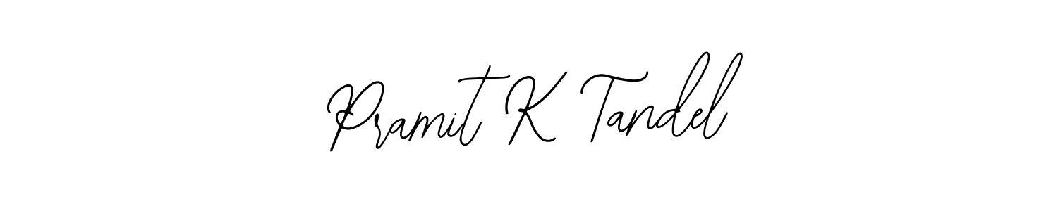 Design your own signature with our free online signature maker. With this signature software, you can create a handwritten (Bearetta-2O07w) signature for name Pramit K Tandel. Pramit K Tandel signature style 12 images and pictures png