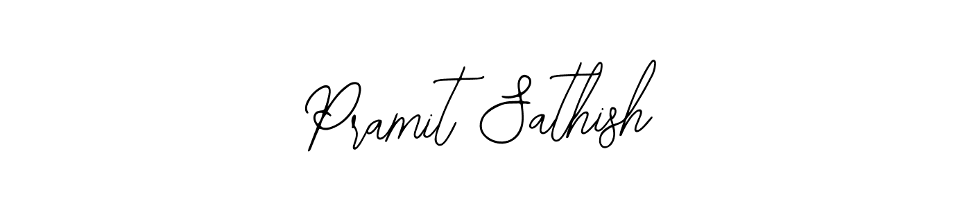 How to make Pramit Sathish signature? Bearetta-2O07w is a professional autograph style. Create handwritten signature for Pramit Sathish name. Pramit Sathish signature style 12 images and pictures png