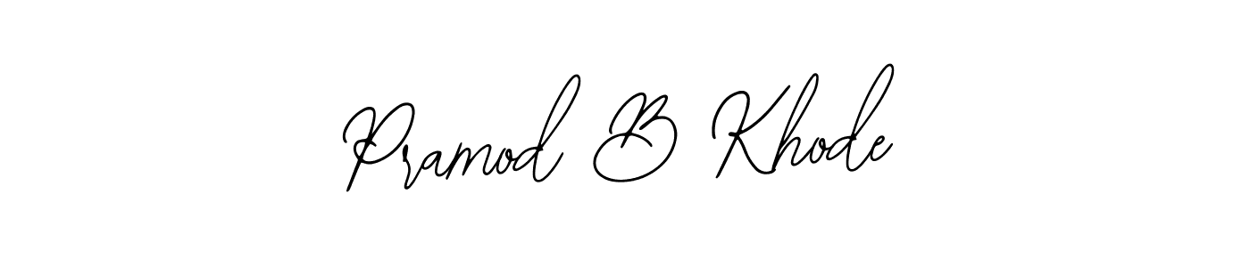 Make a beautiful signature design for name Pramod B Khode. Use this online signature maker to create a handwritten signature for free. Pramod B Khode signature style 12 images and pictures png