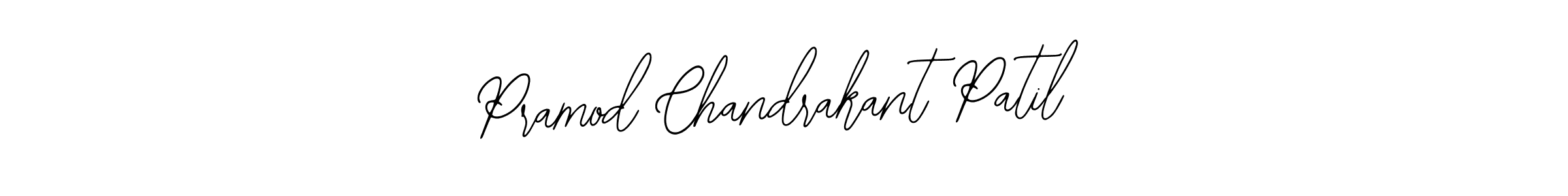 You should practise on your own different ways (Bearetta-2O07w) to write your name (Pramod Chandrakant Patil) in signature. don't let someone else do it for you. Pramod Chandrakant Patil signature style 12 images and pictures png