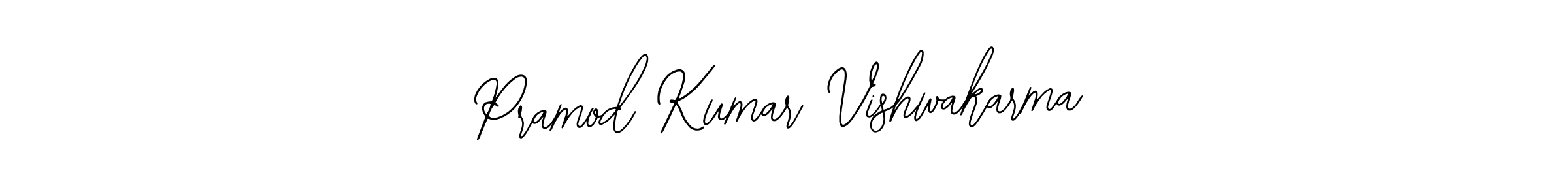 You should practise on your own different ways (Bearetta-2O07w) to write your name (Pramod Kumar Vishwakarma) in signature. don't let someone else do it for you. Pramod Kumar Vishwakarma signature style 12 images and pictures png