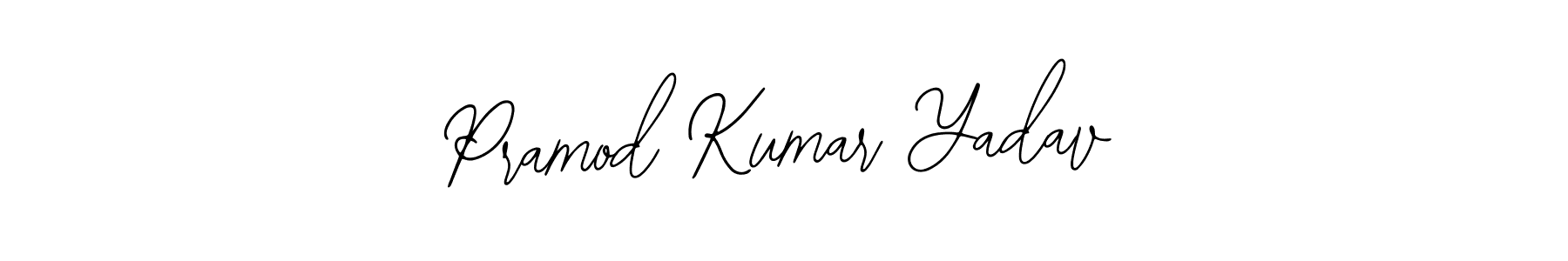 How to make Pramod Kumar Yadav name signature. Use Bearetta-2O07w style for creating short signs online. This is the latest handwritten sign. Pramod Kumar Yadav signature style 12 images and pictures png