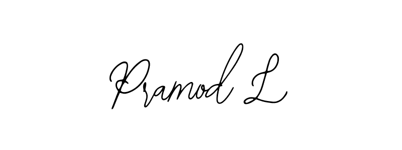 It looks lik you need a new signature style for name Pramod L. Design unique handwritten (Bearetta-2O07w) signature with our free signature maker in just a few clicks. Pramod L signature style 12 images and pictures png