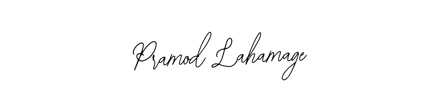 It looks lik you need a new signature style for name Pramod Lahamage. Design unique handwritten (Bearetta-2O07w) signature with our free signature maker in just a few clicks. Pramod Lahamage signature style 12 images and pictures png