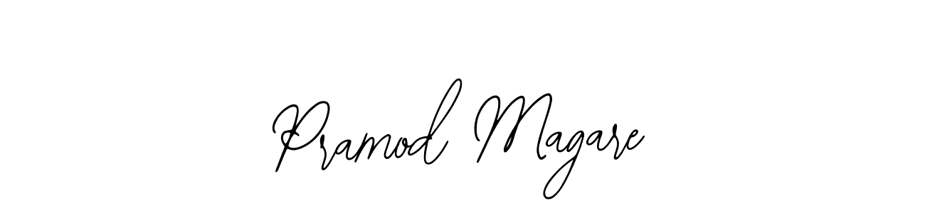 Similarly Bearetta-2O07w is the best handwritten signature design. Signature creator online .You can use it as an online autograph creator for name Pramod Magare. Pramod Magare signature style 12 images and pictures png