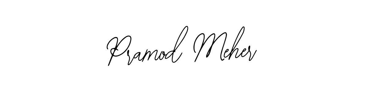 How to Draw Pramod Meher signature style? Bearetta-2O07w is a latest design signature styles for name Pramod Meher. Pramod Meher signature style 12 images and pictures png
