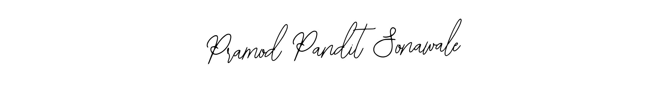 You should practise on your own different ways (Bearetta-2O07w) to write your name (Pramod Pandit Sonawale) in signature. don't let someone else do it for you. Pramod Pandit Sonawale signature style 12 images and pictures png