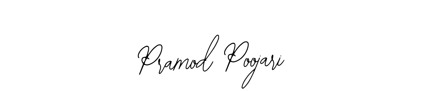 Design your own signature with our free online signature maker. With this signature software, you can create a handwritten (Bearetta-2O07w) signature for name Pramod Poojari. Pramod Poojari signature style 12 images and pictures png