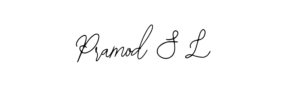 Design your own signature with our free online signature maker. With this signature software, you can create a handwritten (Bearetta-2O07w) signature for name Pramod S L. Pramod S L signature style 12 images and pictures png
