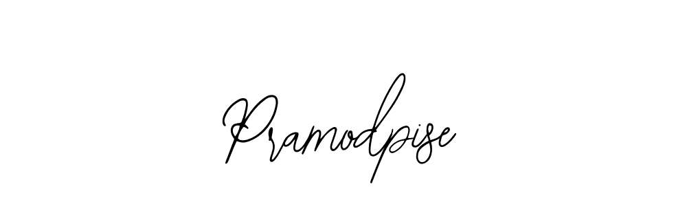 Use a signature maker to create a handwritten signature online. With this signature software, you can design (Bearetta-2O07w) your own signature for name Pramodpise. Pramodpise signature style 12 images and pictures png