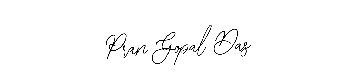 How to make Pran Gopal Das name signature. Use Bearetta-2O07w style for creating short signs online. This is the latest handwritten sign. Pran Gopal Das signature style 12 images and pictures png