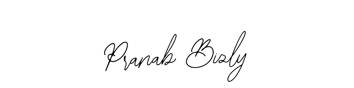 Use a signature maker to create a handwritten signature online. With this signature software, you can design (Bearetta-2O07w) your own signature for name Pranab Bizly. Pranab Bizly signature style 12 images and pictures png