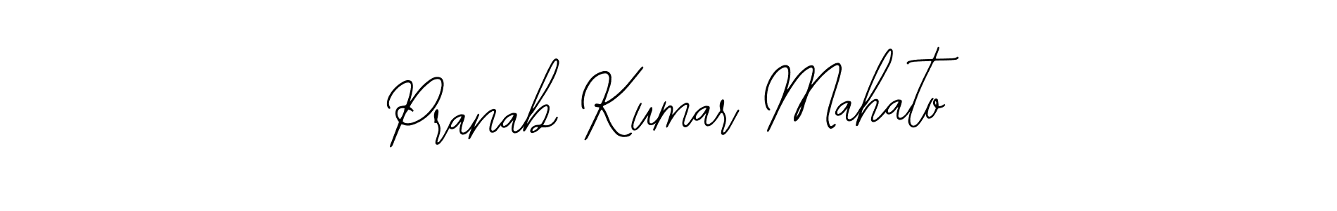 You should practise on your own different ways (Bearetta-2O07w) to write your name (Pranab Kumar Mahato) in signature. don't let someone else do it for you. Pranab Kumar Mahato signature style 12 images and pictures png