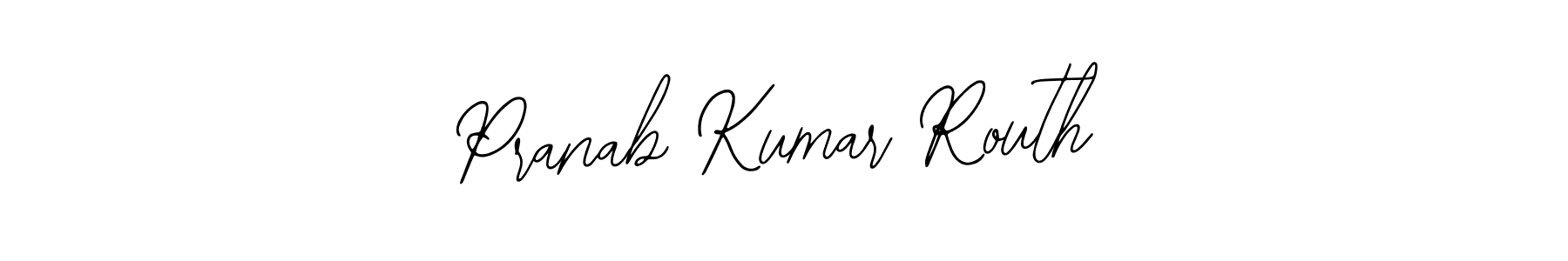 How to make Pranab Kumar Routh name signature. Use Bearetta-2O07w style for creating short signs online. This is the latest handwritten sign. Pranab Kumar Routh signature style 12 images and pictures png