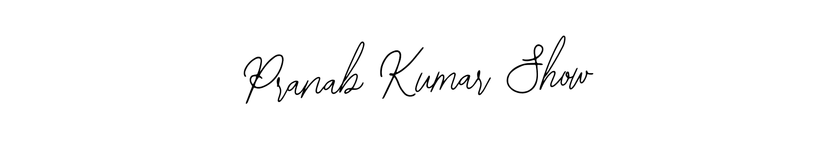Similarly Bearetta-2O07w is the best handwritten signature design. Signature creator online .You can use it as an online autograph creator for name Pranab Kumar Show. Pranab Kumar Show signature style 12 images and pictures png
